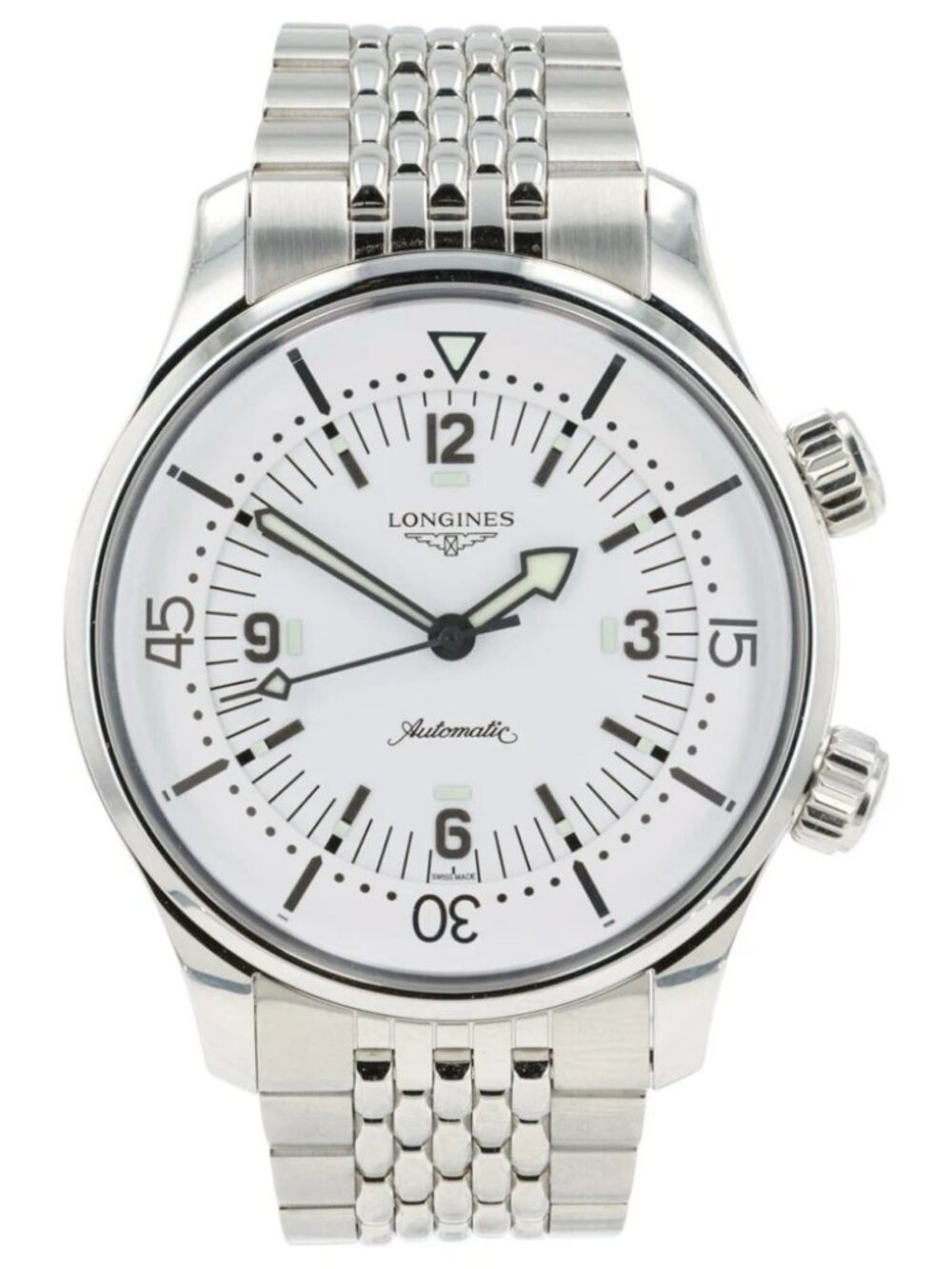 Longines Legend Driver White Dial Stainless Steel 39mm Automatic Men’s L3.764.4